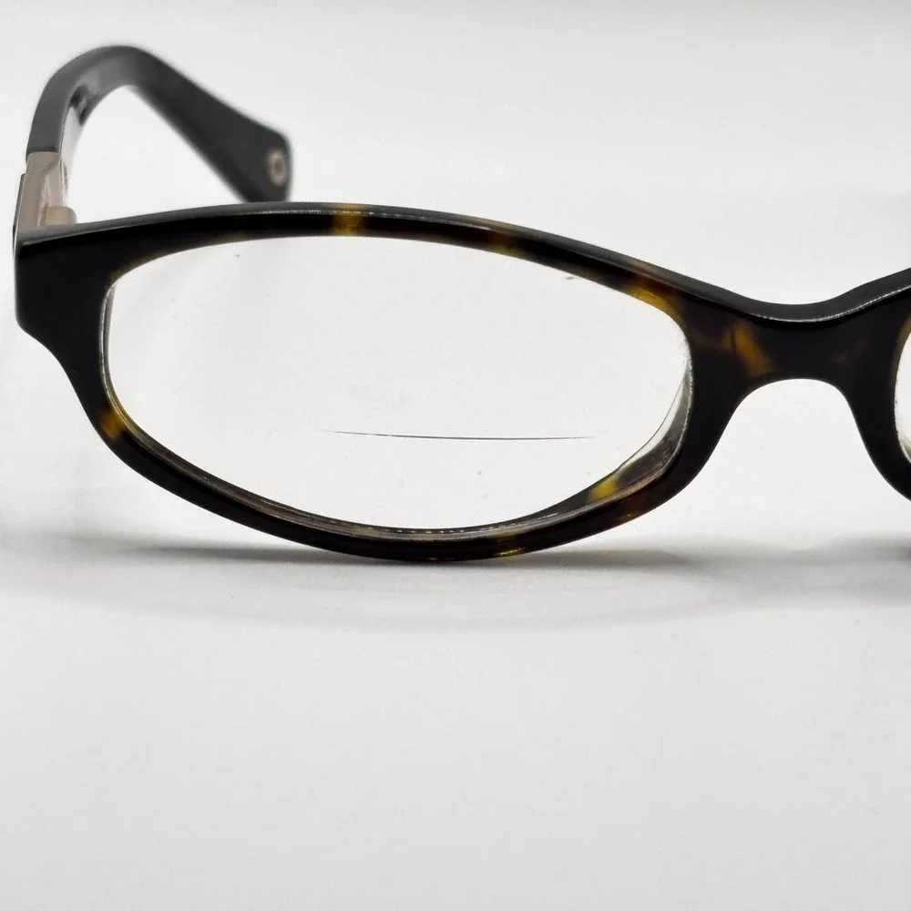 Dark Academia Eyeglasses Coach Kinslee HC 6037 51mm Dark Tortoise Acetate Gold